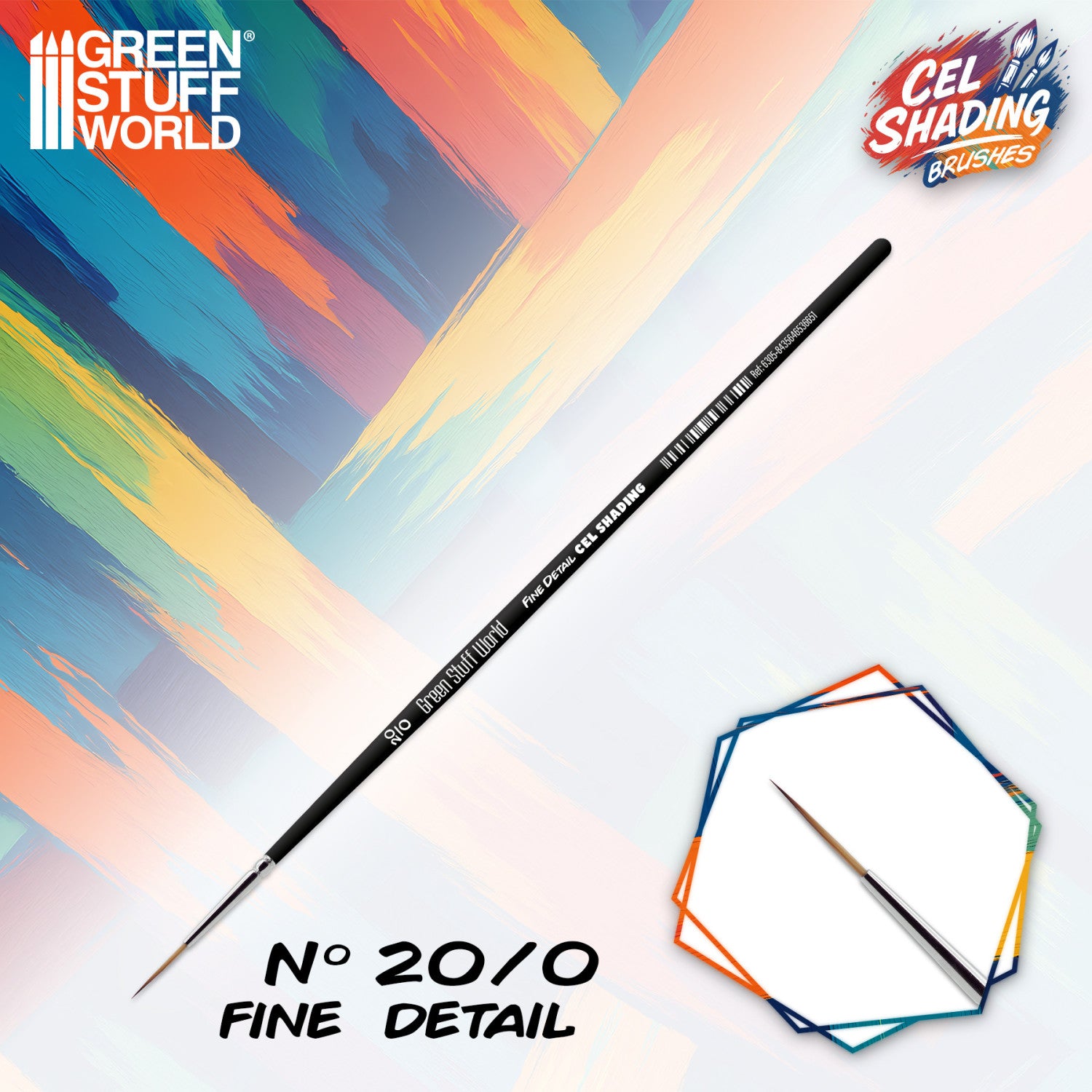 Synthetic Cel Shading Brush 20/0 Fine Detail – ultra precizna četkica za anime shading