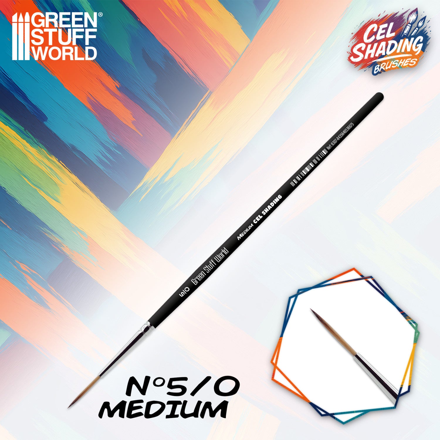 Synthetic Cel Shading Brush 5/0 Medium – precizna četkica za anime shading