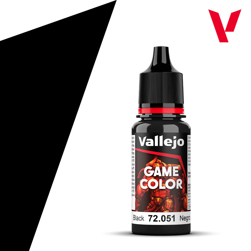 Vallejo Black 18ml - Game Color 72.051