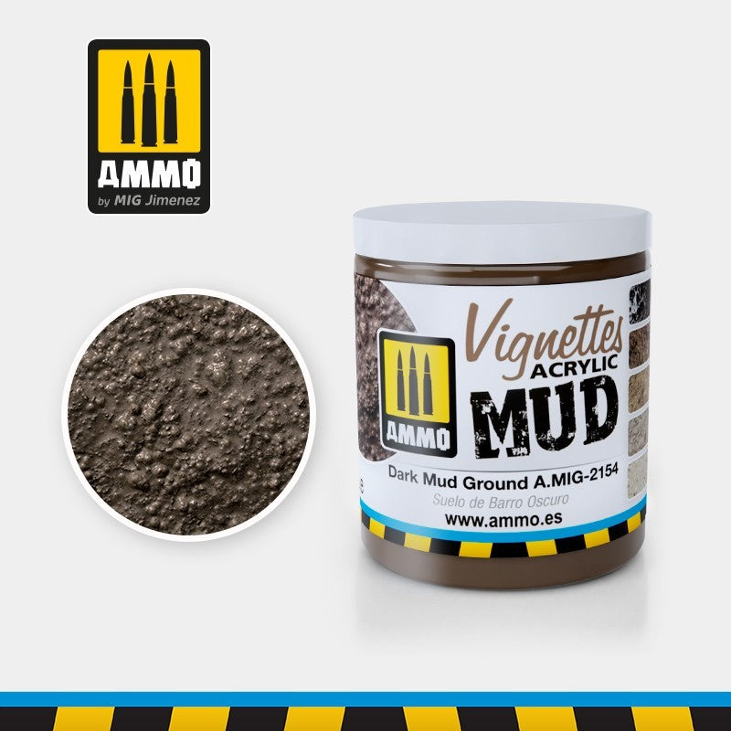 Ammo Vignettes Dark Mud Ground tekstura blata za makete
Tamno blato za diorame i makete