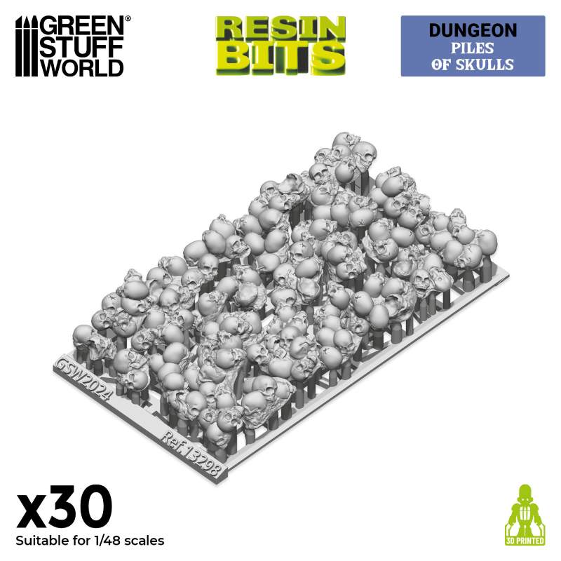Piles of Skulls Set | Gomile lobanja set (30 kom, 1:48 razmera)