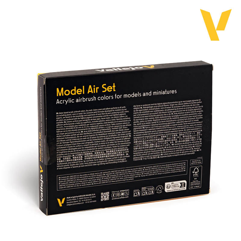 Vallejo Colores De Envejecimiento - Game Color Set (16 Boja x 18ml) 71194 - back