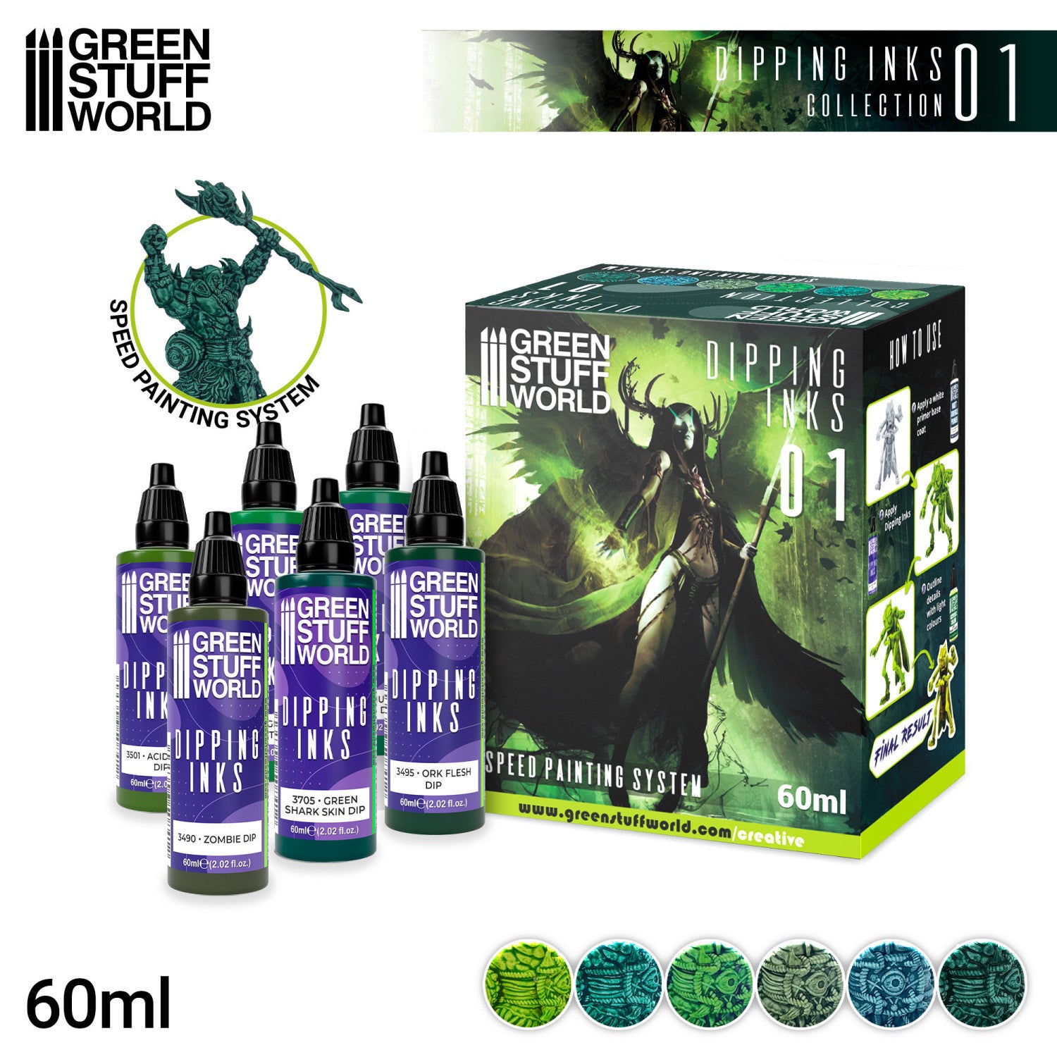 Speed Paint Set - Dipping Inks Collection 01 | Set Brzih Boja