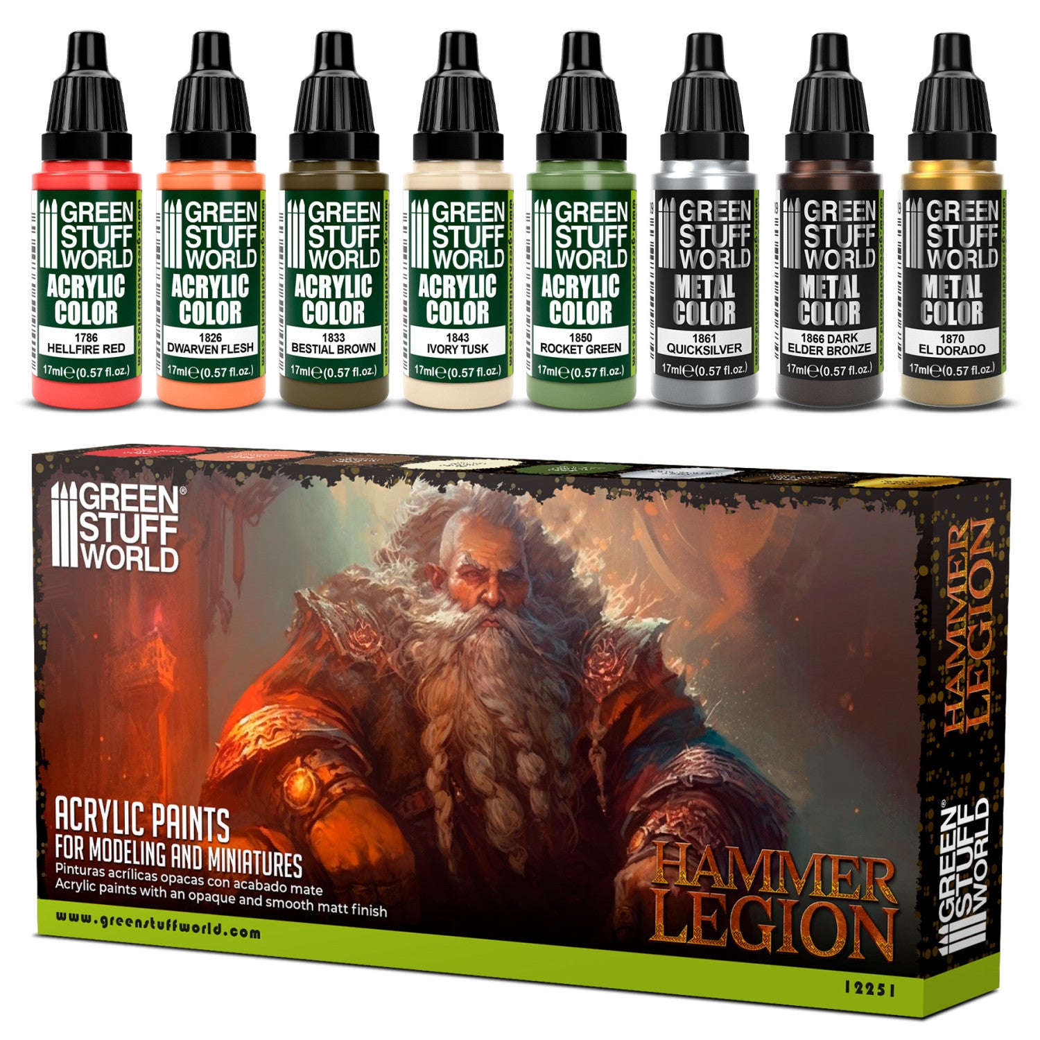 Paint Set - Hammer Legion | Set Akrilnih Boja x8