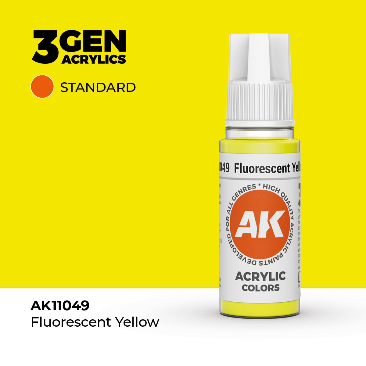 AK Interactive Fluorescent Yellow 17ml - 3rd Gen Akrilna Boja AK11049