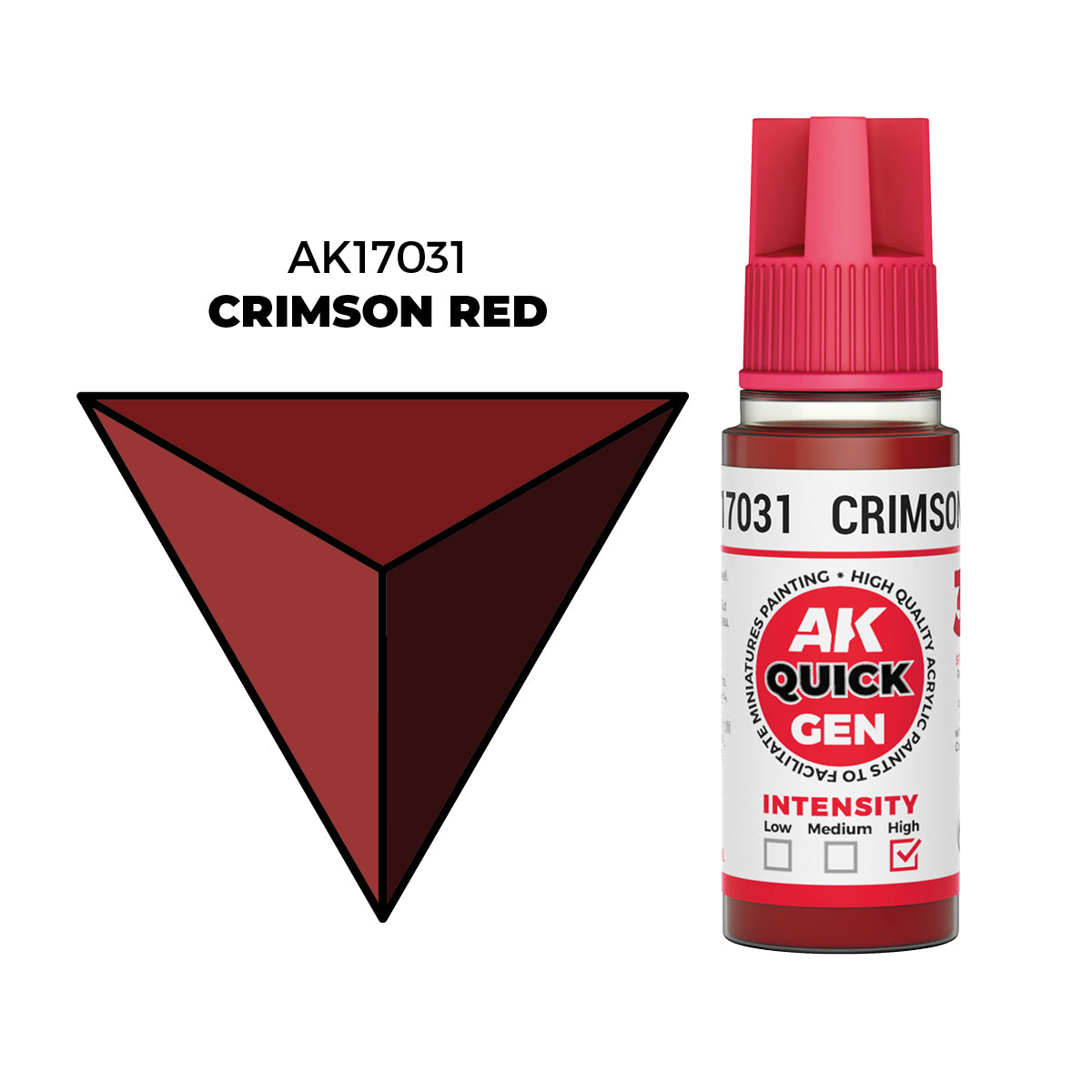 AK Interactive Crimson Red 18ml - Quick Gen Akrilna Boja AK17031