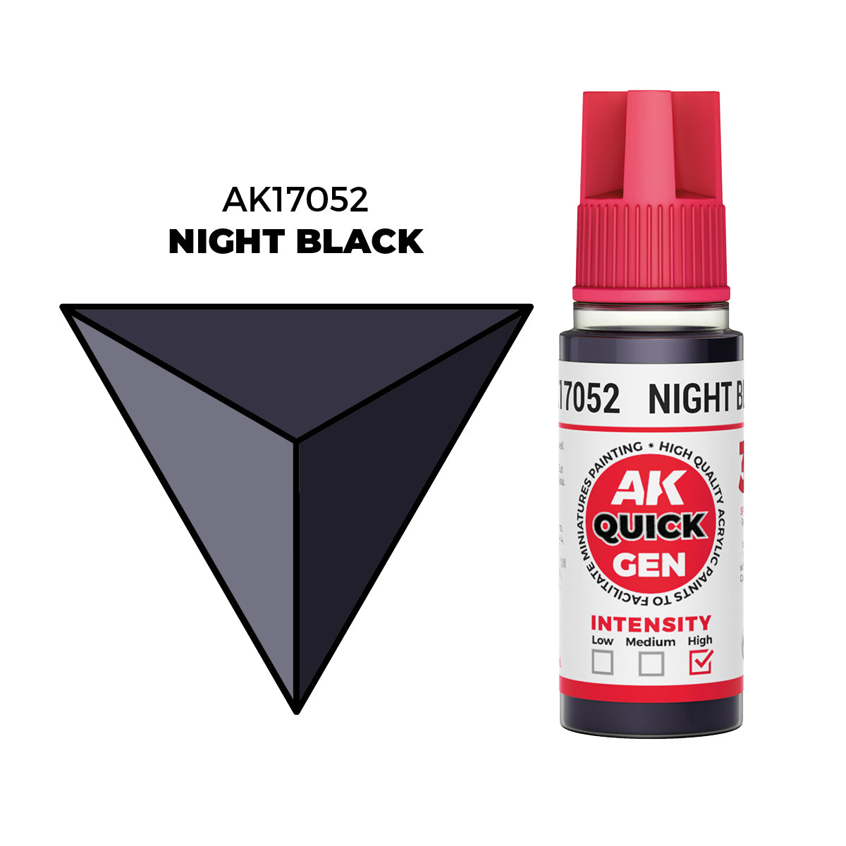 AK Interactive Negro Noche - Color 18ml - Quick Gen Akrilna Boja AK17052 - front