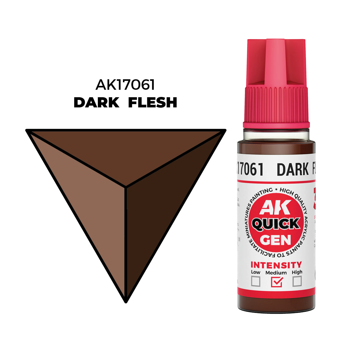 AK Interactive Carne Oscura - Color 18ml - Quick Gen Akrilna Boja AK17061 - front