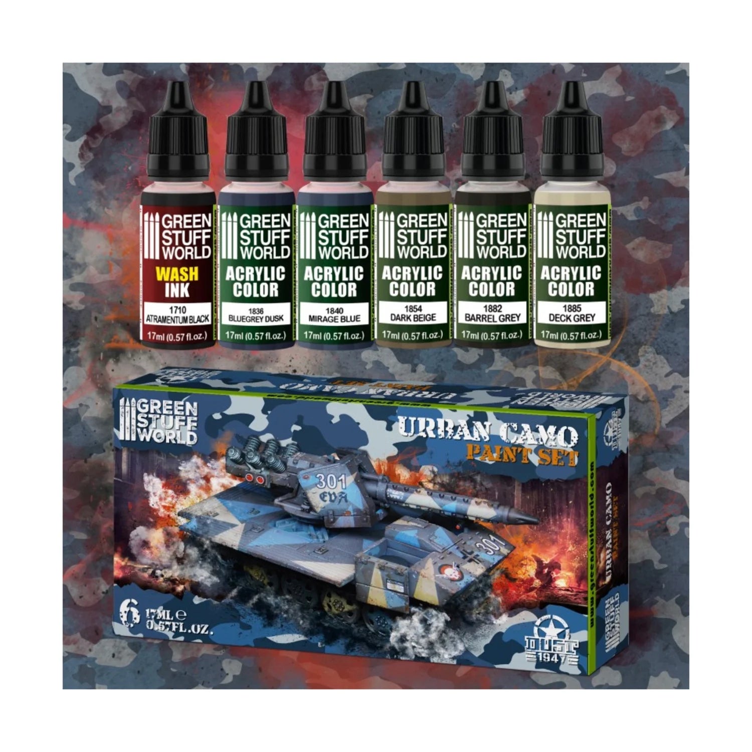 Paint Set - URBAN CAMO Dust (Box x6)