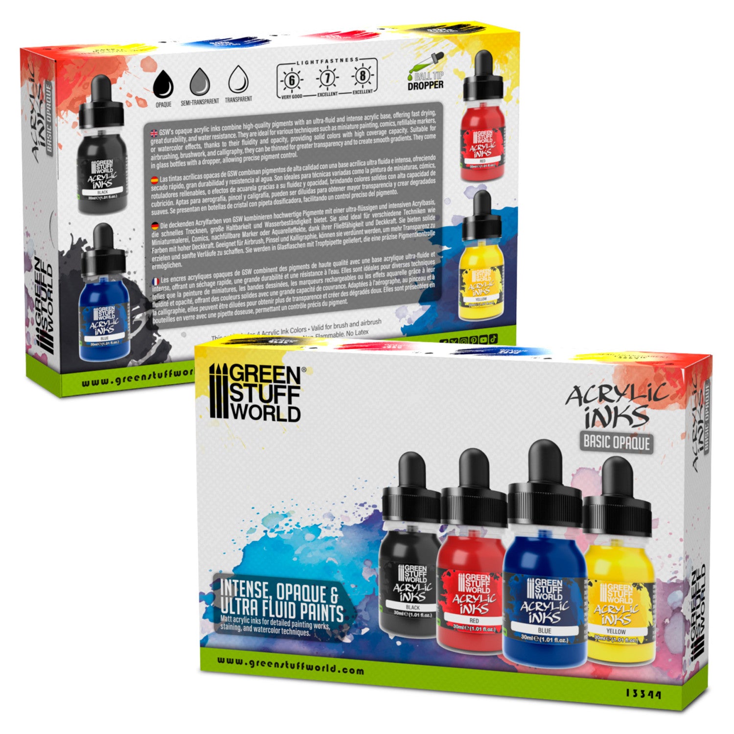 Opaque Acrylic Inks Set - 4 boje | Opaque inkovi