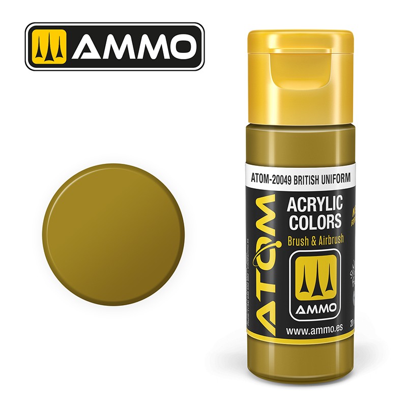 Ammo ATOM Color British Uniform akrilna boja za makete

Boja britanske uniforme za figure