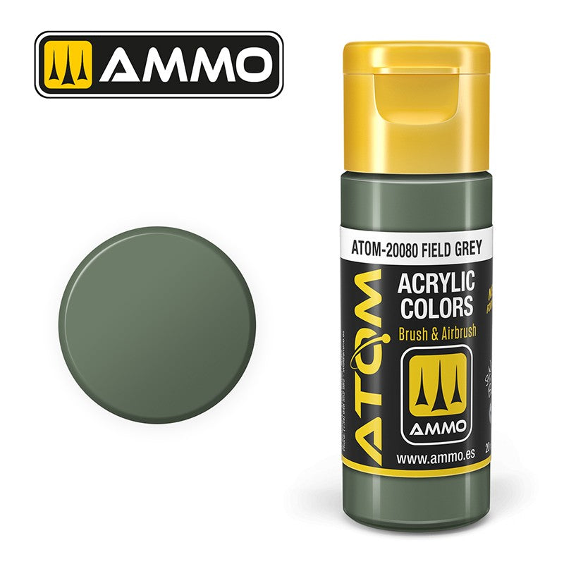 Ammo ATOM Color Field Grey FS34097 akrilna boja za makete

Field grey boja za modelarstvo