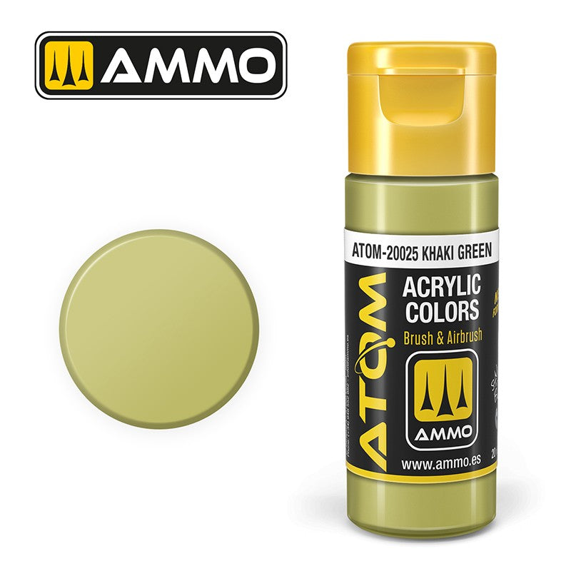 Ammo ATOM Color Khaki Green FS24552 akrilna boja za makete

Kaki zelena boja za modelarstvo