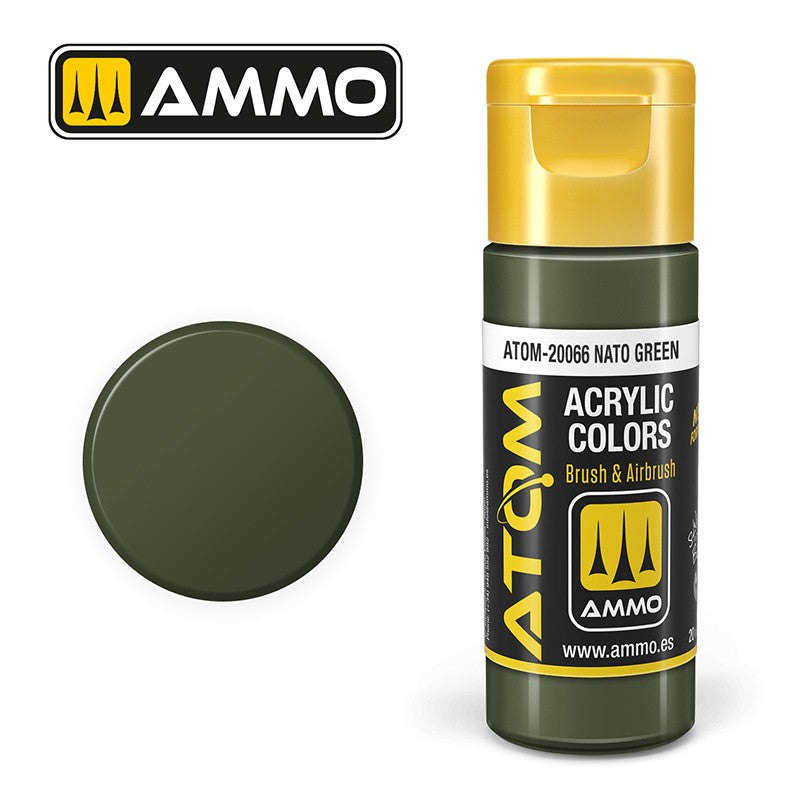 Ammo ATOM Color NATO Green FS34094 akrilna boja za makete

NATO zelena boja za modelarstvo