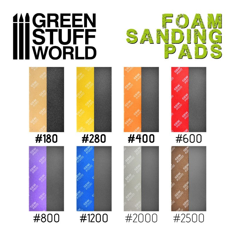 FOAM Sanding Pads Fine Grit Assortment Pack x20 | Brusni sunđeri fini set 20 kom