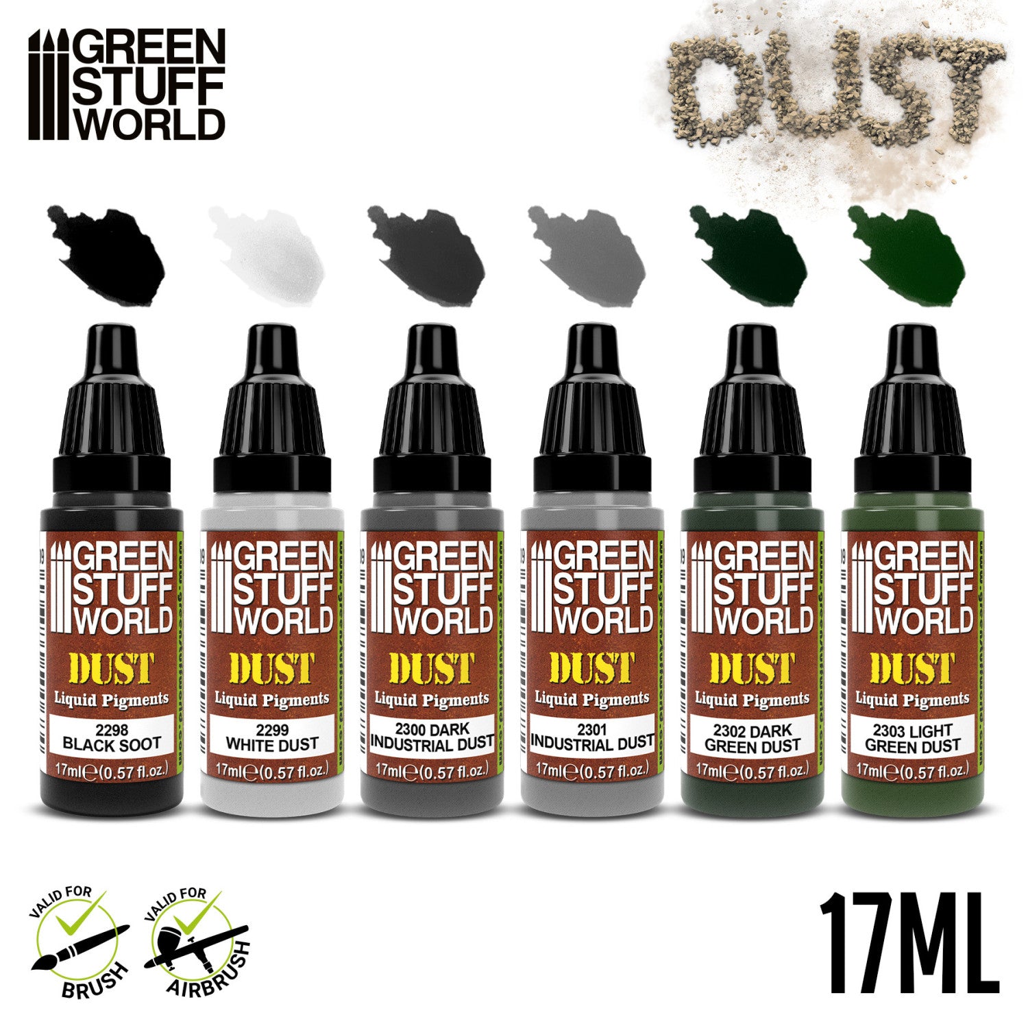 Liquid Pigments Paint Set - DUST (Box x6) | Set Tečnih Pigmenata - PRAŠINA