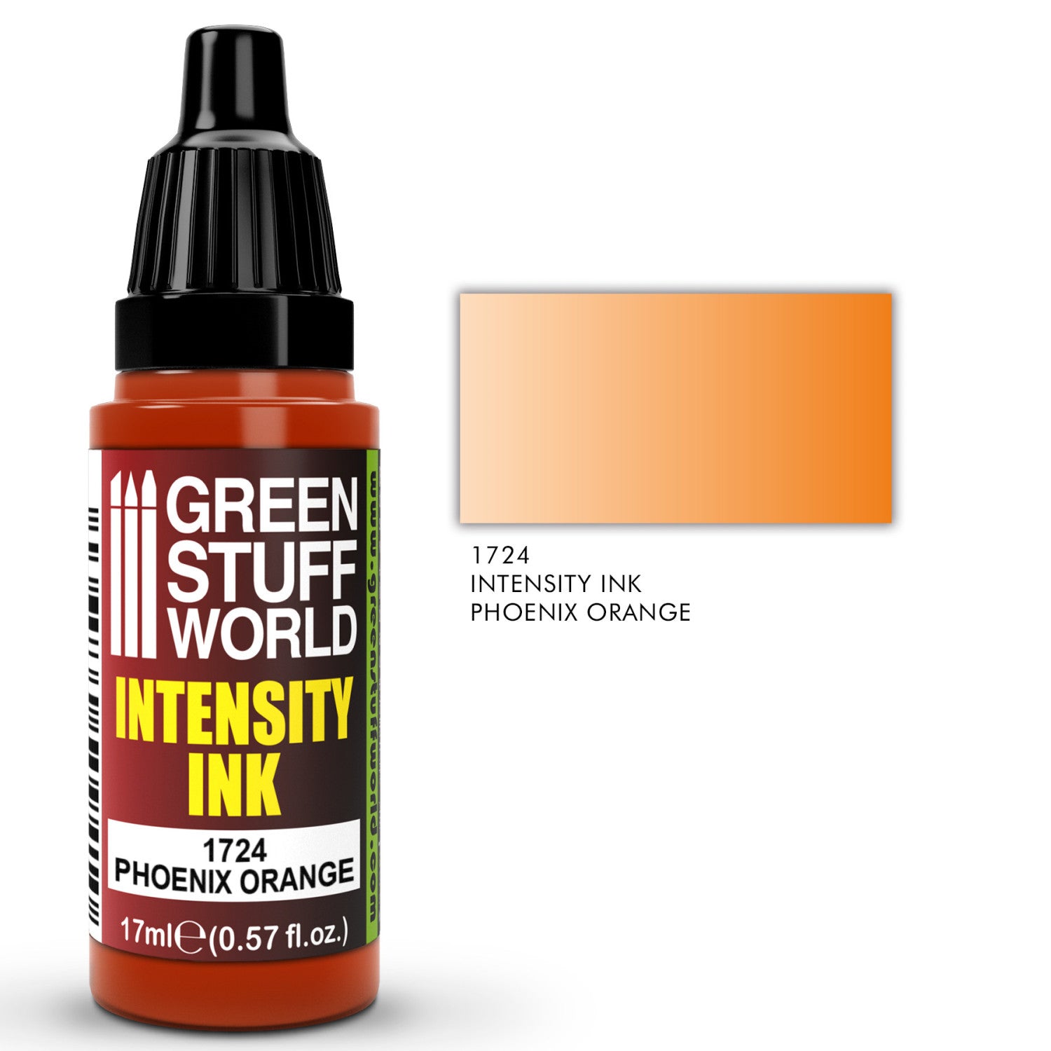Detalj Intensity Ink Phoenix Orange – narandžasta akrilna tinta za senčenje i glaziranje
