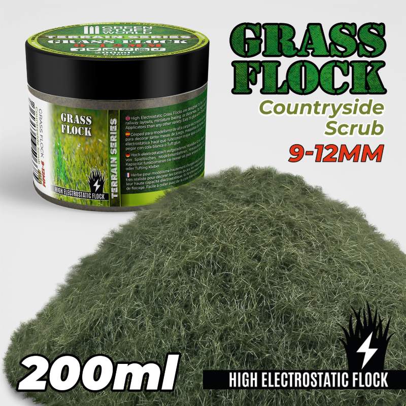 Static Grass 9-12mm Countryside Scrub | Statička trava 9-12mm prirodni teren 200ml