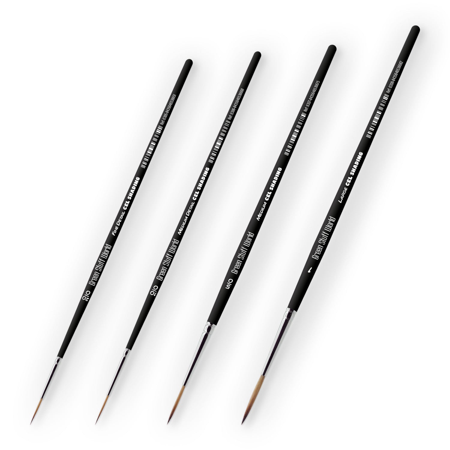Cel Shading Brushes – prikaz seta od 4 sintetičke četkice