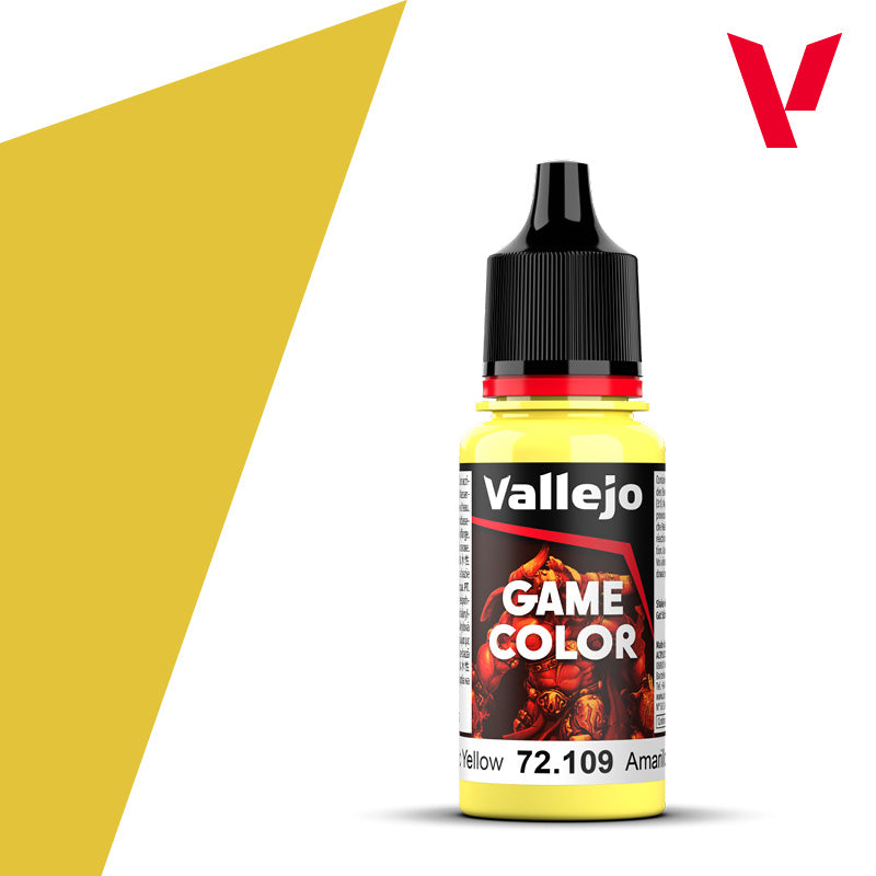 Vallejo Toxic Yellow 18ml - Game Color 72.109